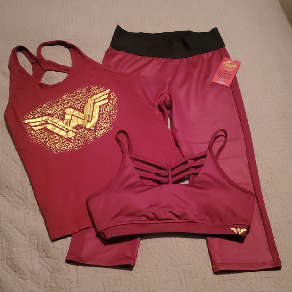 Wonder Woman outfit (Capri, tank and bra)
